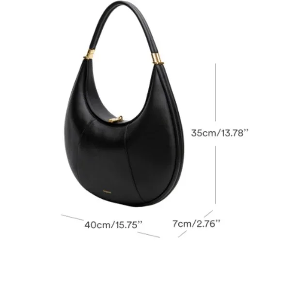 Songmont Large Luna Bag Caramel Leather & Suede New Without Tags - Picture 12 of 13